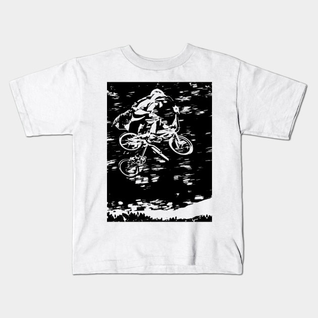 bmx Kids T-Shirt by rickylabellevie